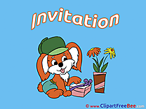 Present Dog Greeting Card download Invitations