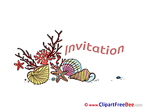 Shells Invitations Wish Card