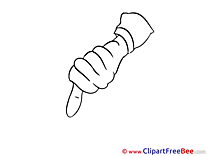 Coloring Hand download Thumbs up Illustrations