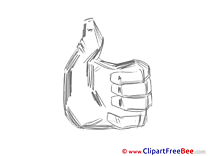 Fingers Clipart Thumbs up free Images