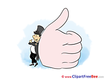 Hand free Cliparts Thumbs up