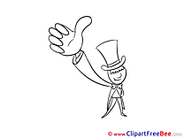 Smoking free Cliparts Thumbs up