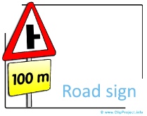 Road Sign Clipart Picture free - Transportation Pictures free