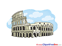 Colosseum Rome Clipart free Image download