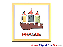 Prague Szech Republic printable Illustrations for free