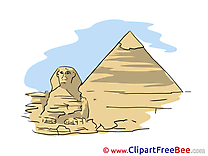 Pyramid Sphinx Clipart free Illustrations