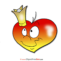 Crown Heart Clipart Valentine's Day free Images