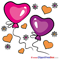 Image Balloons Clipart Valentine's Day free Images