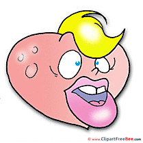Lips Heart Cliparts Valentine's Day for free