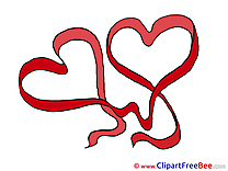 Ribbons Hearts Valentine's Day free Images download
