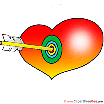 Target Arrow Valentine's Day download Illustration