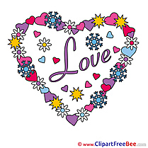 Wreath Flowers Clipart Valentine's Day free Images