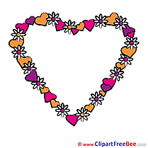 Wreath Flowers Pics Valentine's Day free Cliparts