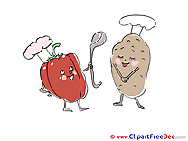 Potato Peppers Cooks Pics free Illustration