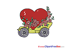 Car Flowers Wedding free Images download