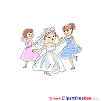 Disco Wedding Illustrations for free