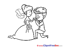 Kiss free Cliparts Wedding