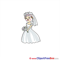 Woman Bouquet free Cliparts Wedding