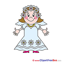 Woman Bride Wedding Clip Art for free