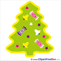 Winter Christmas Tree Clip Art for free