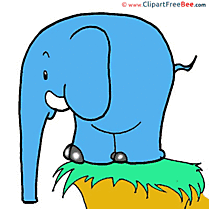 Cliff Elephant Clip Art download for free