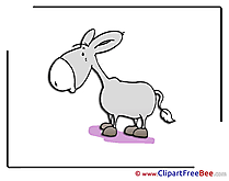 Donkey free printable Cliparts and Images